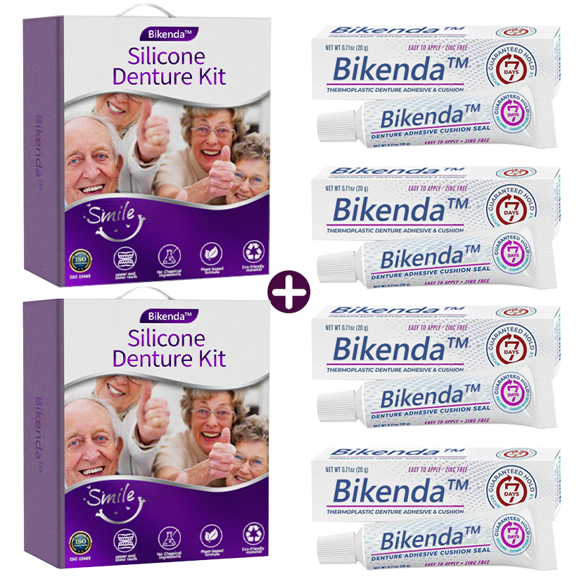 (Official website) 𝐁𝐢𝐤𝐞𝐧𝐝𝐚® Silicone Denture Kit Recommended by the Canadian Dental Association✨