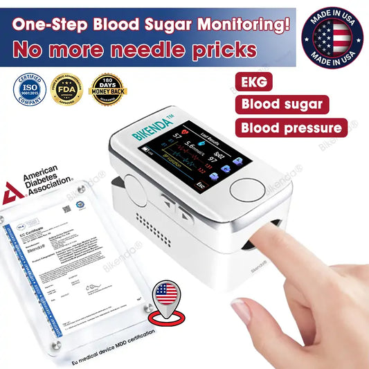 [Official Store] Bikenda™ Non-Invasive Blood Glucose Meter + Exclusive Gift [99.9% Accuracy]⚕️