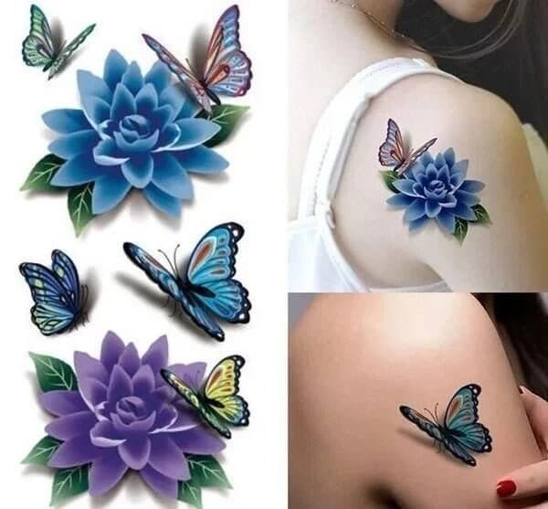 ❤️ Trendy 3D temporary tattoo Stickers 30 PCS