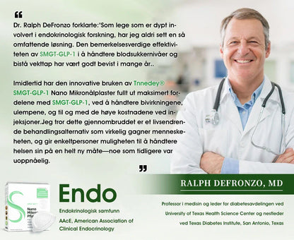 【Versjon 2025 med oppgraderinger】Tnnedey® 𝐋𝐚𝐥𝐮𝐭𝐢𝐝𝐞 (𝐒𝐚𝐱-𝐂𝐨𝐦𝐛𝐢𝐧𝐚𝐭𝐢𝐨𝐧) Nano Microneedle Patch (Uten smerte, langvarig, rettet mot diabetes, fedme og hjerte- og karsykdommer)