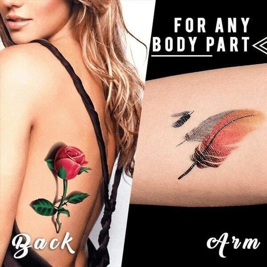 ❤️ Trendy 3D temporary tattoo Stickers 30 PCS