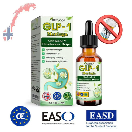 Deevoo®🔬 𝐆𝐋𝐏-𝟏 Moringa Slankende & Helseforsterkende Dråper( Matgodkjent fettforbrenner – Utviklet av Fedmeforeningen)🌿💪