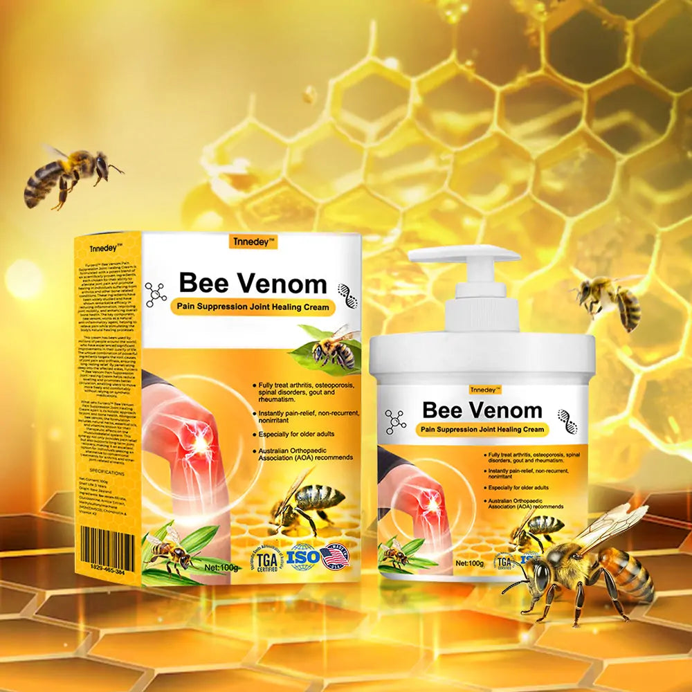𝐓𝐧𝐧𝐞𝐝𝐞𝐲® Bee Venom Pain Suppression Joint Healing Cream (👩🏼‍⚕️COA Recommended)🔥🐝