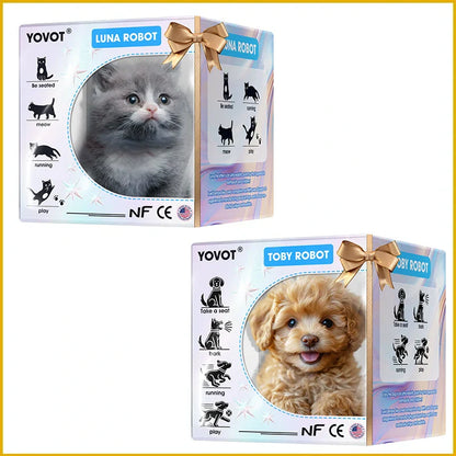 【Yovot® Official Store】LUNA the Robot Cat 😺& TOBY the Robot Dog🐶 – Perfect Pet Duo for Kids & Family – Last Day for Sale!