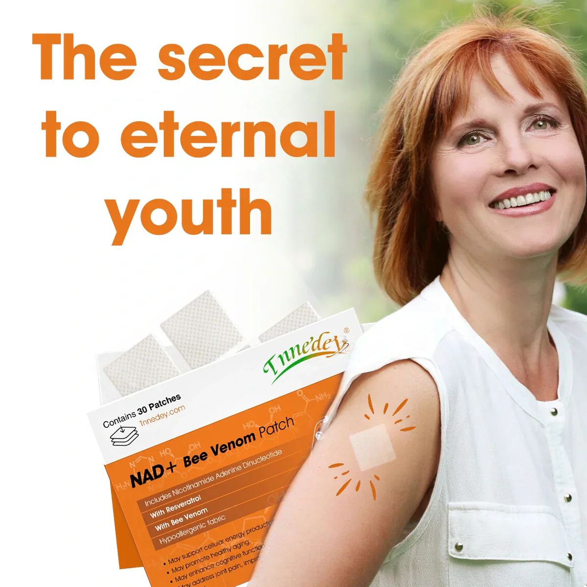 [7 Days to See Results] Tnnedey® NAD+ Bee Venom Patch – Ultimate Skin Rejuvenation & Energy Boost（Last Day Discount：70%） (Copy)