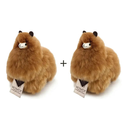 【LAST DAY 70% OFF 】 Hazelnut Dream Alpaca – Luxuriously Soft Handcrafted Plush (Made in USA) 🦙✨