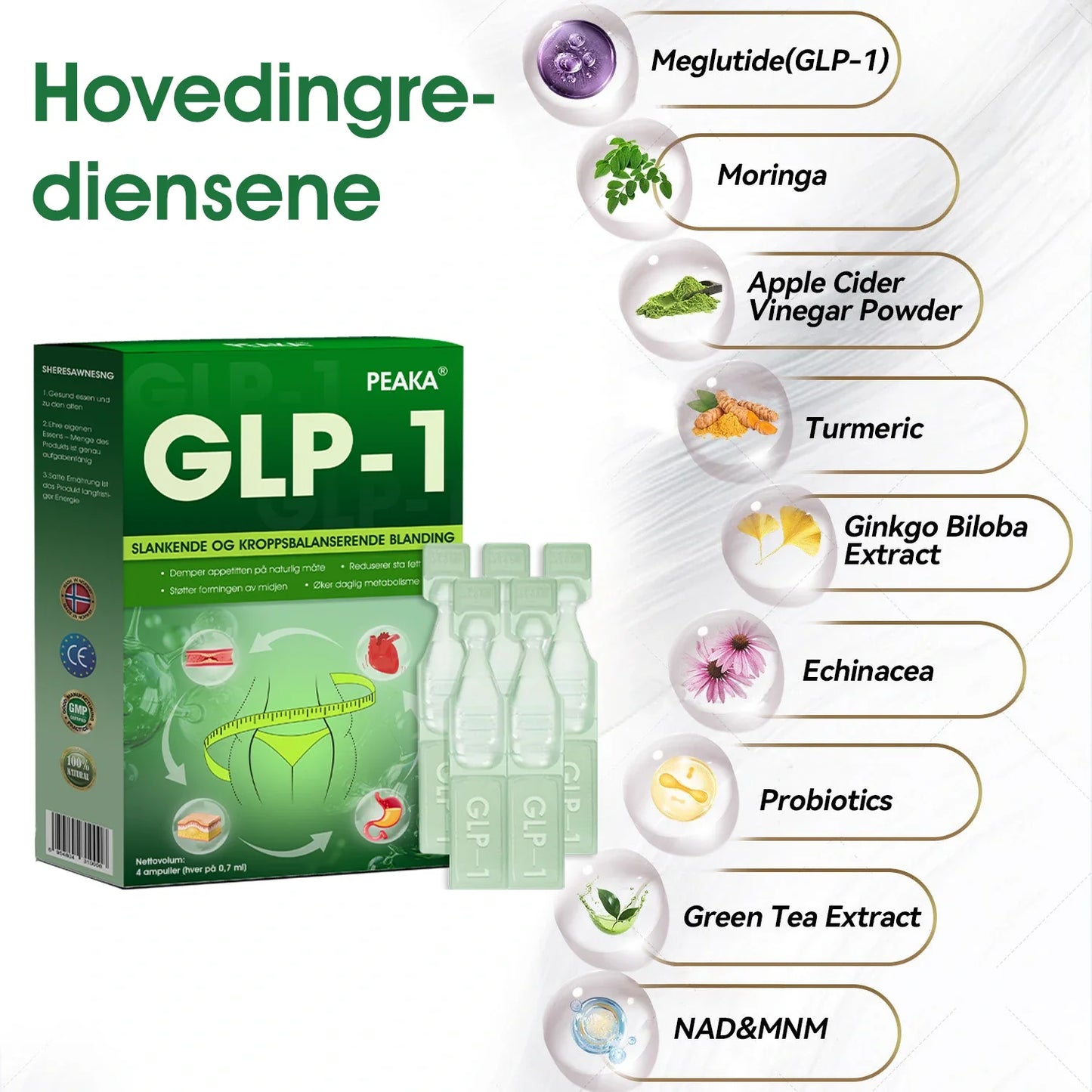 | Offisiell Butikk | 𝐏𝐄𝐀𝐊𝐀® 𝐆𝐋𝐏-𝟏 𝐕𝐞𝐤𝐭𝐭𝐚𝐩 𝐎𝐫𝐚𝐥 𝐋ø𝐬𝐧𝐢𝐧𝐠 – 👨‍⚕️ Fedme, Hjerte- og karsykdommer, Diabetes, Søvnapné, Leddproblemer og Mer🌺
