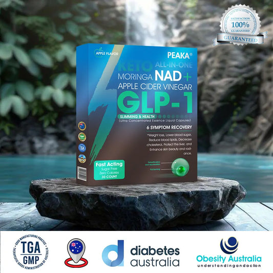 [Official Authorized Store] 𝐏𝐄𝐀𝐊𝐀® 𝐆𝐋𝐏-𝟏 Slimming & Health Ultra Concentrated Essence Liquid Pearls - NAD+ Moringa & ACV & Keto BHB (⚡🍃speedy, long-lasting, addressing diabetes, obesity, and cardiovascular diseases) - ⚡Developed by the Obesity Society