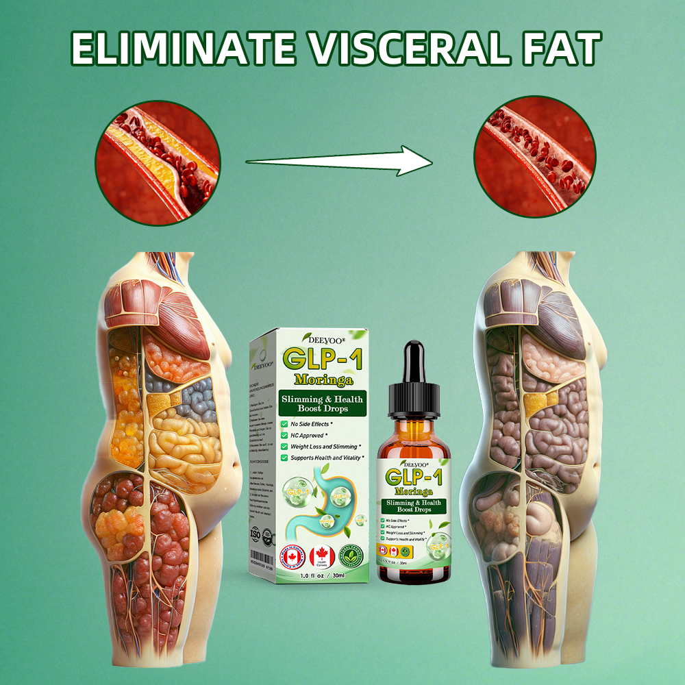 Deevoo® GLP-1 Moringa Slimming & Health Boost Drops💥( Food-grade fat burner – Developed by The Obesity Society)