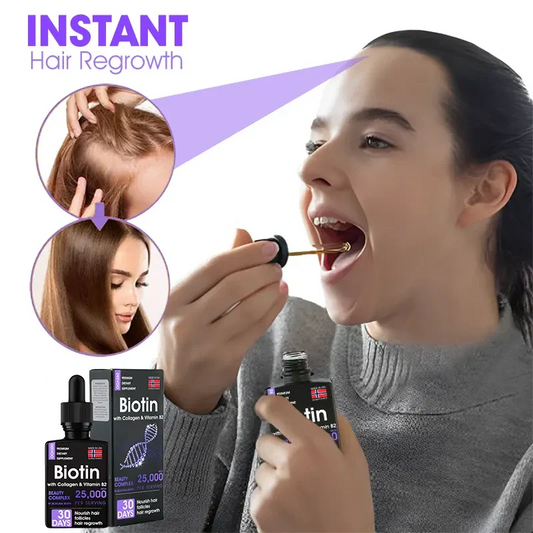 DEEVOO® ✨👩‍🔬 Hårrotsreparerende Vekstdråper – Få Tykkere Hår Raskt⚡