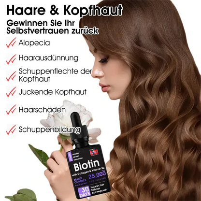 DEEVOO® ✨👩‍🔬 Hårrotsreparerende Vekstdråper – Få Tykkere Hår Raskt⚡
